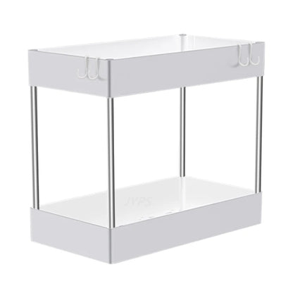 2 Tier Under Sink Organizer Kitchen Organizer Cabinet Storage Rack Multipurpose Rack Under Sink Storage for Bathroom Kitchen