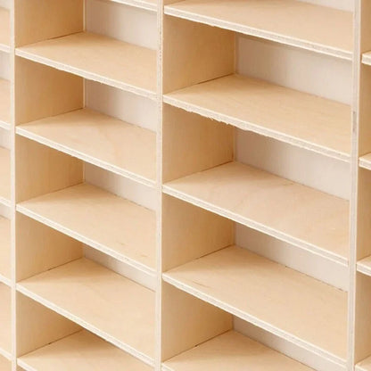 Solid Wood Storage Box Storage Box Organizer Box Storage Solid Wood Domeka Car Storage Cabinet Wall Shelf Wooden Toy Multi-Grid