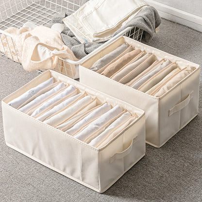 Drawer Organizer for Jeans Pants Sock Shirts Clothes Storage Box Wardrobe Cabinet Drawer Underwear Clothes Organizer Storage