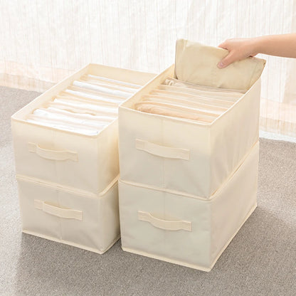 Drawer Organizer for Jeans Pants Sock Shirts Clothes Storage Box Wardrobe Cabinet Drawer Underwear Clothes Organizer Storage
