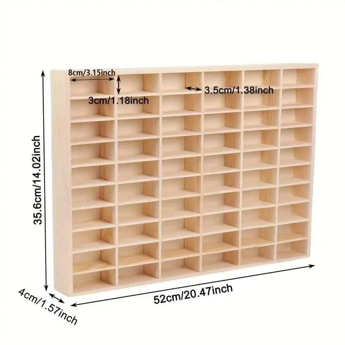 Solid Wood Storage Box Storage Box Organizer Box Storage Solid Wood Domeka Car Storage Cabinet Wall Shelf Wooden Toy Multi-Grid