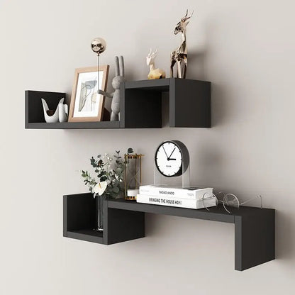 Wall-mounted Shelves For Living Room And Bedroom, Featuring Simple, Freely Combinable, And Creative Grid Designs