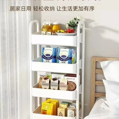 Bathroom Storage Storage Rack  Trolley Rack Kitchen Floor Bedroom Multi-Layer Baby Snacks Mobile Bathroom