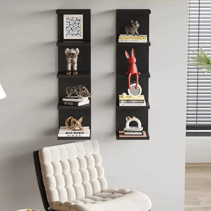 Multi-Layer Wall-Mounted Storage Racks Wall-Mounted Display Racks Modern Style Wall Decoration Racks for Living Rooms Bedrooms