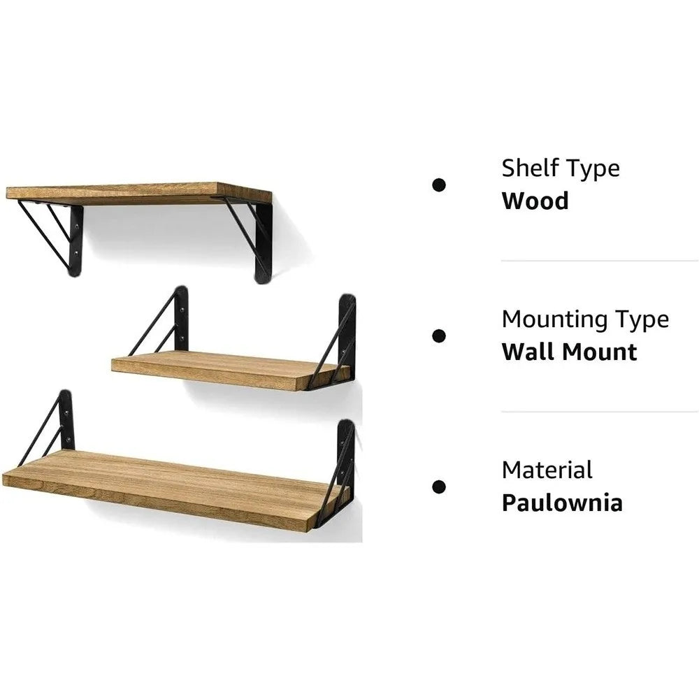 Modern Wall Mounted Floating Shelves Sturdy Versatile Wall Shelf Save Space Storage Rack for Bathroom Kitchen