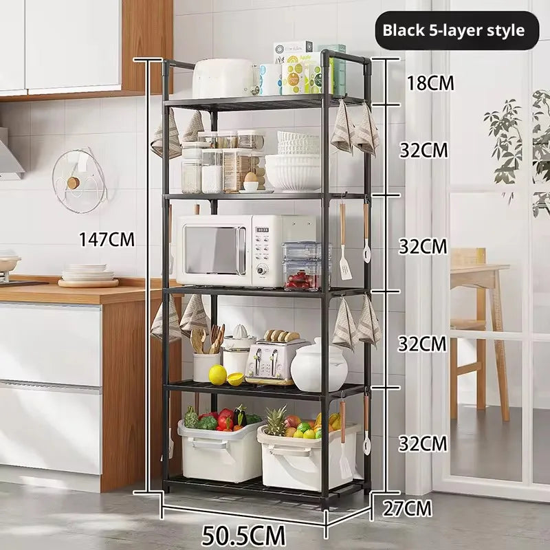 Storage Shelves Storage Rack Shelving Units Utility Shelf for Kitchen Pantry Bathroom Office Organization and Storage