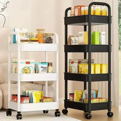 Bathroom Storage Storage Rack  Trolley Rack Kitchen Floor Bedroom Multi-Layer Baby Snacks Mobile Bathroom