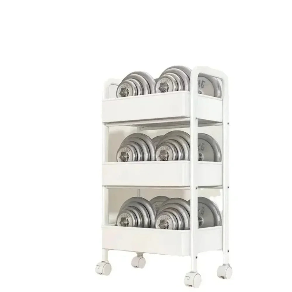 Bathroom Storage Storage Rack  Trolley Rack Kitchen Floor Bedroom Multi-Layer Baby Snacks Mobile Bathroom