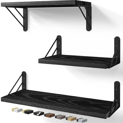 Modern Wall Mounted Floating Shelves Sturdy Versatile Wall Shelf Save Space Storage Rack for Bathroom Kitchen