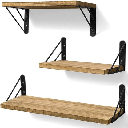 Modern Wall Mounted Floating Shelves Sturdy Versatile Wall Shelf Save Space Storage Rack for Bathroom Kitchen