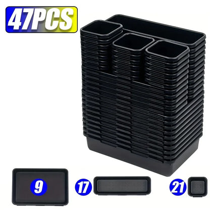 Drawer Organization 8/26/47pcs Tool Tray Tool Box Organizer Tray Dividers Set Workbench Cabinet Bins Tool Chest Garage Hardware