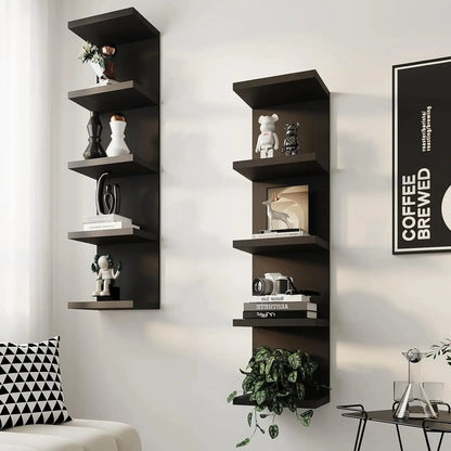 Multi-Layer Wall-Mounted Storage Racks Wall-Mounted Display Racks Modern Style Wall Decoration Racks for Living Rooms Bedrooms