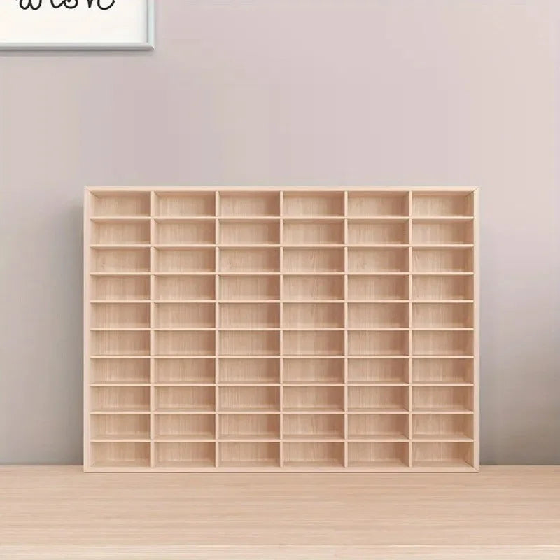 Solid Wood Storage Box Storage Box Organizer Box Storage Solid Wood Domeka Car Storage Cabinet Wall Shelf Wooden Toy Multi-Grid