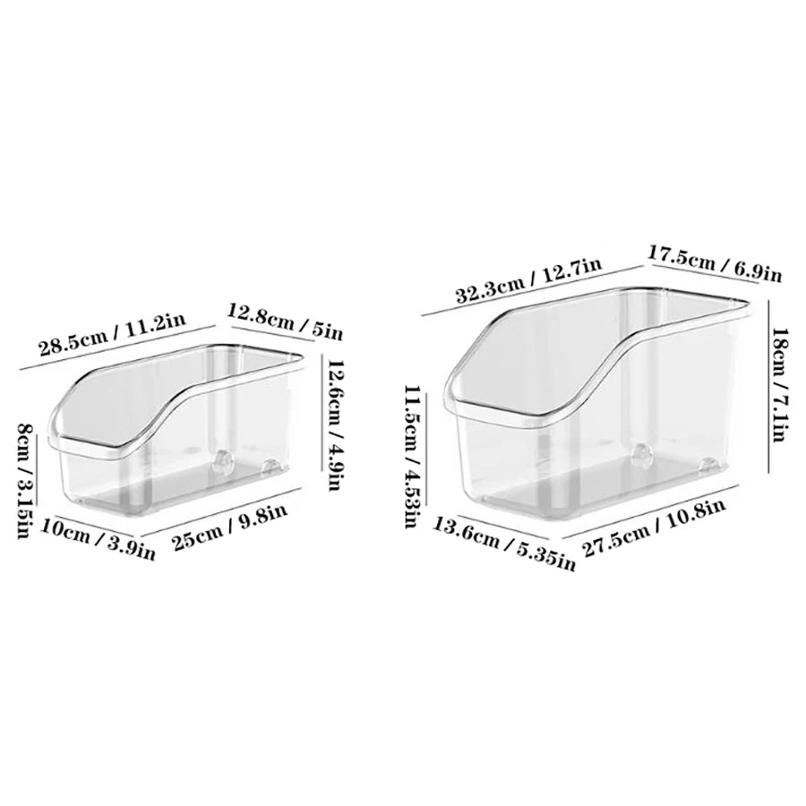 Plastic Under Sink Organizer with Wheels,Bottle Organization Bins Kitchen Cabinet Organizers Plastic Organizer Basket for Under