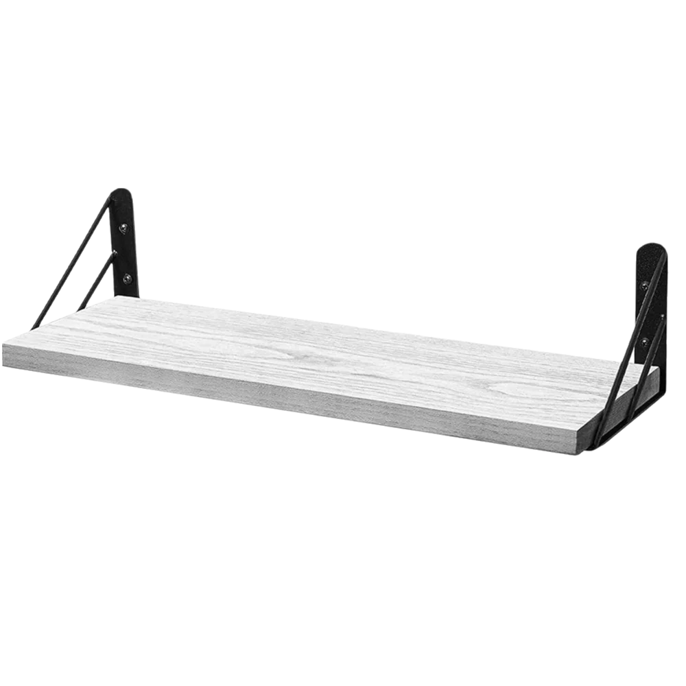Modern Wall Mounted Floating Shelves Sturdy Versatile Wall Shelf Save Space Storage Rack for Bathroom Kitchen