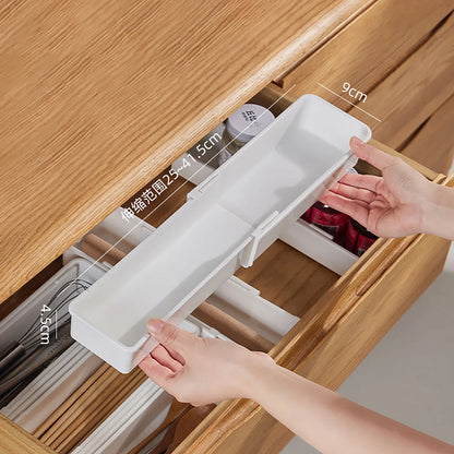 Drawer Organizer Expandable Utensil Tray For Kitchen Adjustable Flatware And Cutlery Holder White Cutlery Clothes Organizer ﻿