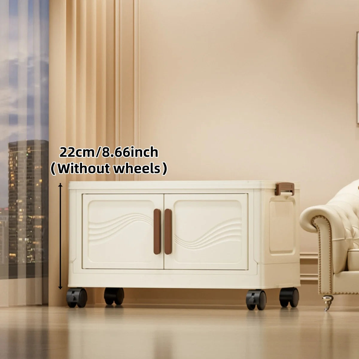 Foldable Storage Box with Clear Door - Spacious, Durable, and Easy-to-Assemble - Ideal for Organizing Clothes, Books, Toys, and