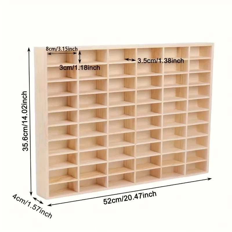 Solid Wood Storage Box Storage Box Organizer Box Storage Solid Wood Domeka Car Storage Cabinet Wall Shelf Wooden Toy Multi-Grid
