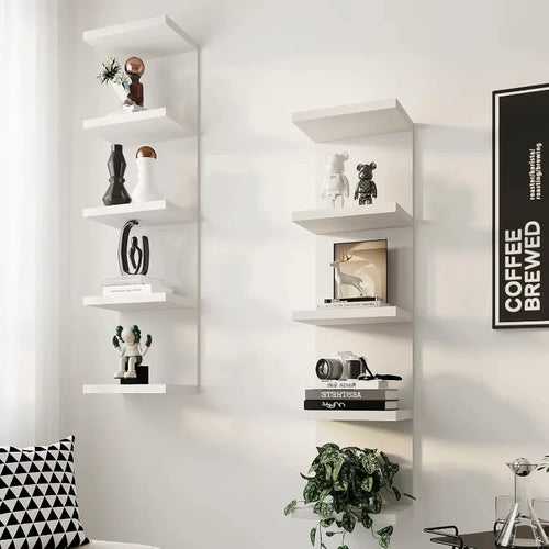 Multi-Layer Wall-Mounted Storage Racks Wall-Mounted Display Racks Modern Style Wall Decoration Racks for Living Rooms Bedrooms
