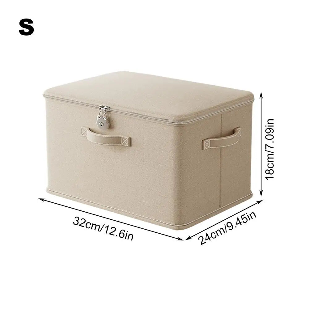Large Storage Box with Lock Stackable Storage Container Secure with Handle Locking Organizing Bin Washable Shelf Baskets for
