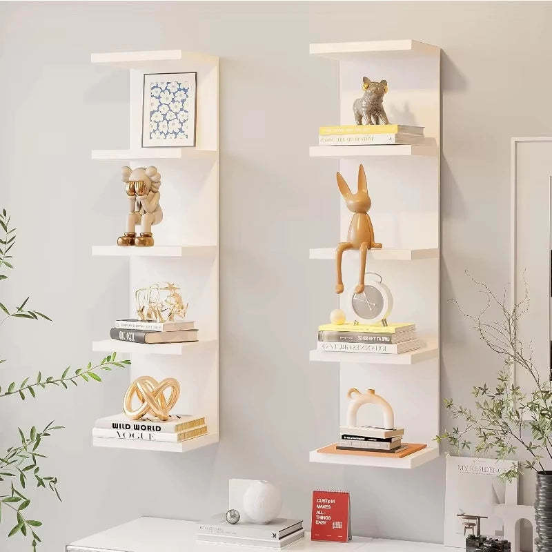 Multi-Layer Wall-Mounted Storage Racks Wall-Mounted Display Racks Modern Style Wall Decoration Racks for Living Rooms Bedrooms