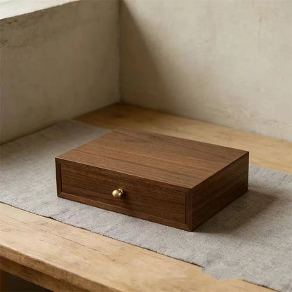 Wooden Storage Boxes Retro Simple Sundries Storage Boxes Multilayer Drawer Dust Prevention Storage Bins Home Organization