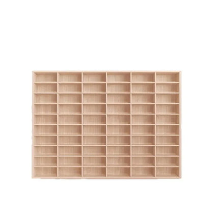 Solid Wood Storage Box Storage Box Organizer Box Storage Solid Wood Domeka Car Storage Cabinet Wall Shelf Wooden Toy Multi-Grid