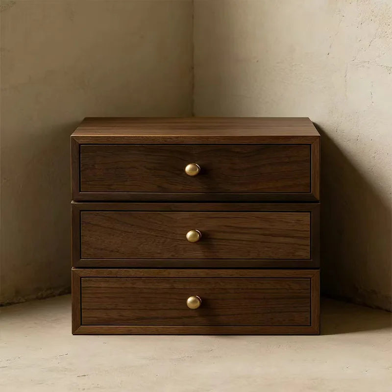 Wooden Storage Boxes Retro Simple Sundries Storage Boxes Multilayer Drawer Dust Prevention Storage Bins Home Organization