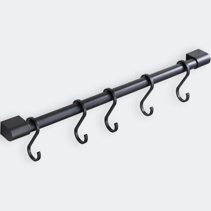 Kitchen Rail with Hooks Pan and Pot Hangers