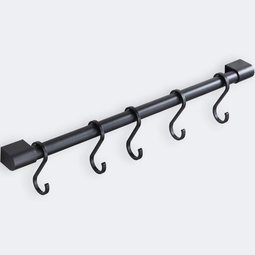 Kitchen Rail with Hooks Pan and Pot Hangers